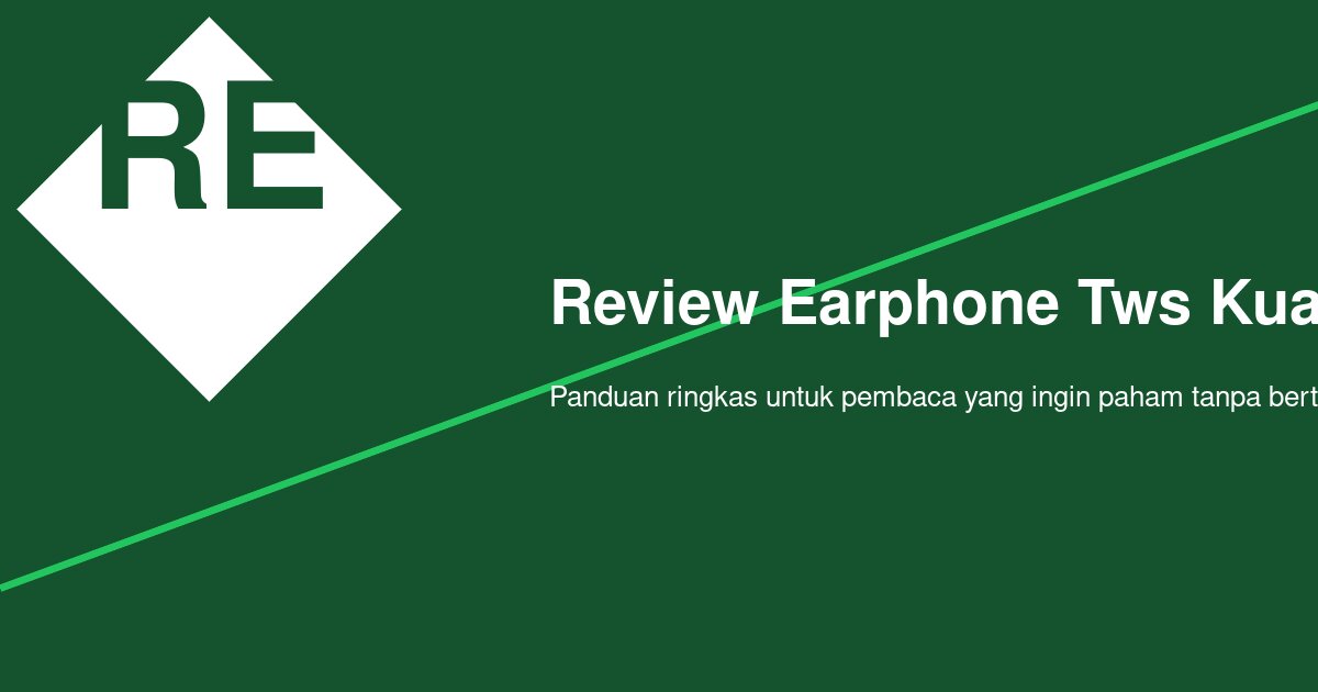 Rekomendasi TWS dengan Suara Paling Jernih di Harga 300 Ribuan